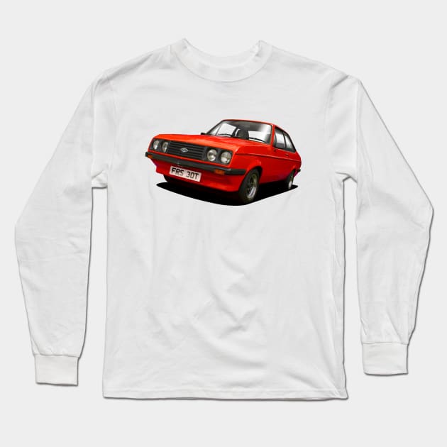 Ford Escort RS2000 Long Sleeve T-Shirt by candcretro